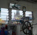 Chao Phraya River Schiff Führerstand